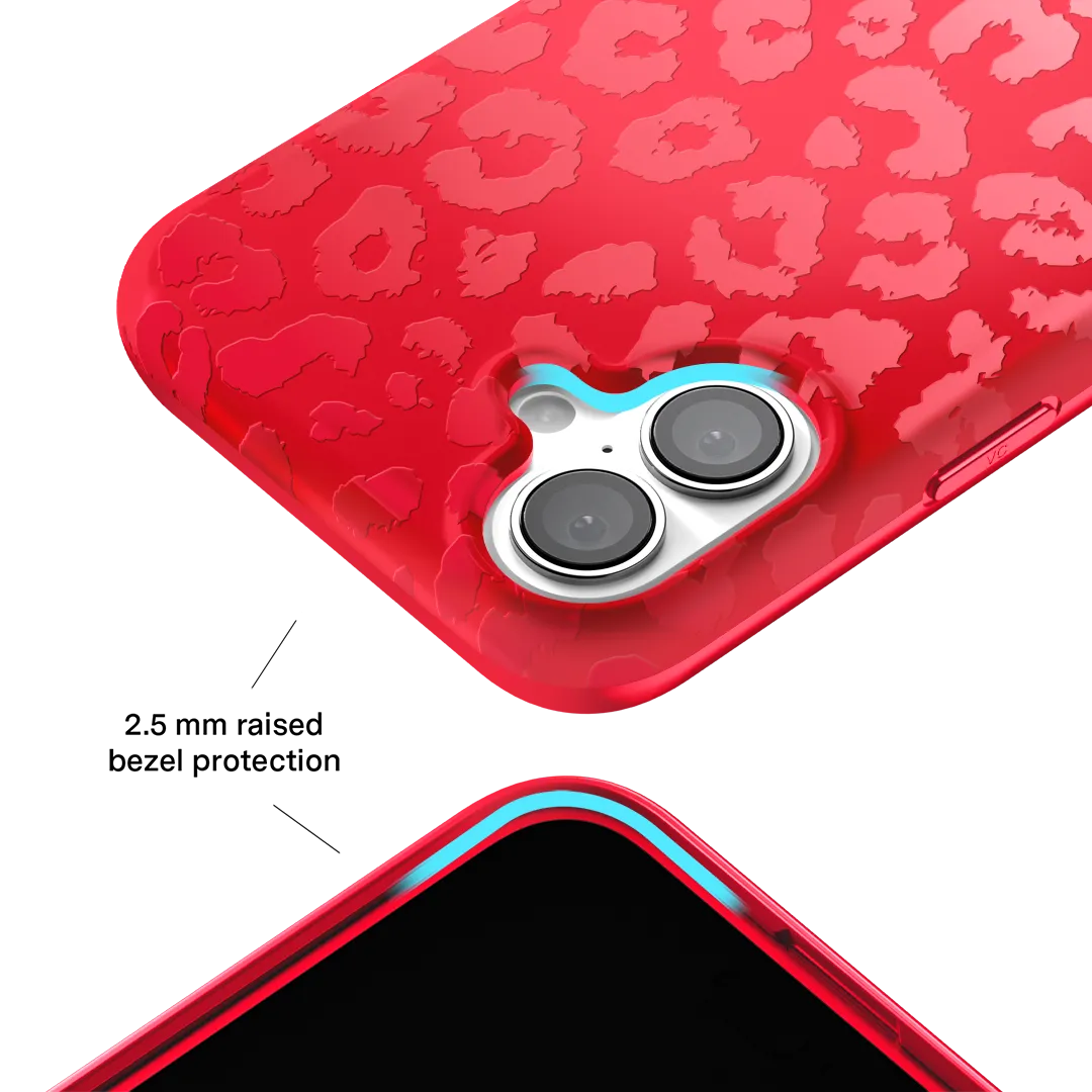 Red Hot Leopard iPhone Case