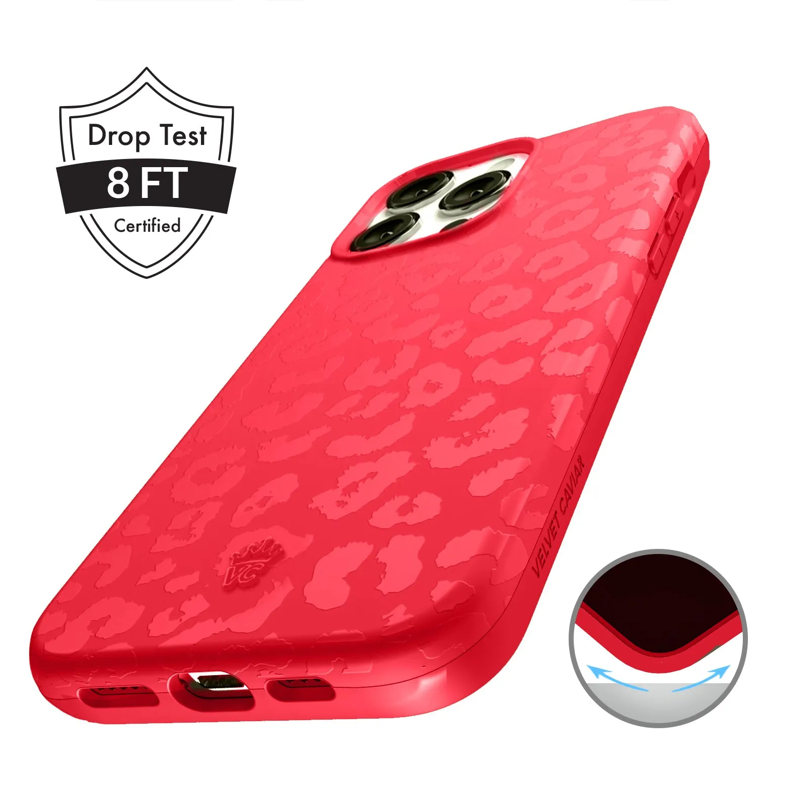 Red Hot Leopard iPhone Case