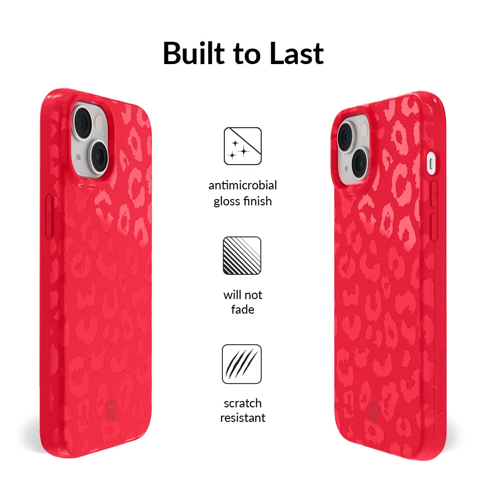 Red Hot Leopard iPhone Case