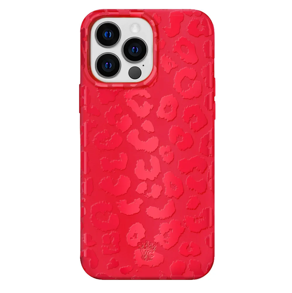 Red Hot Leopard iPhone Case