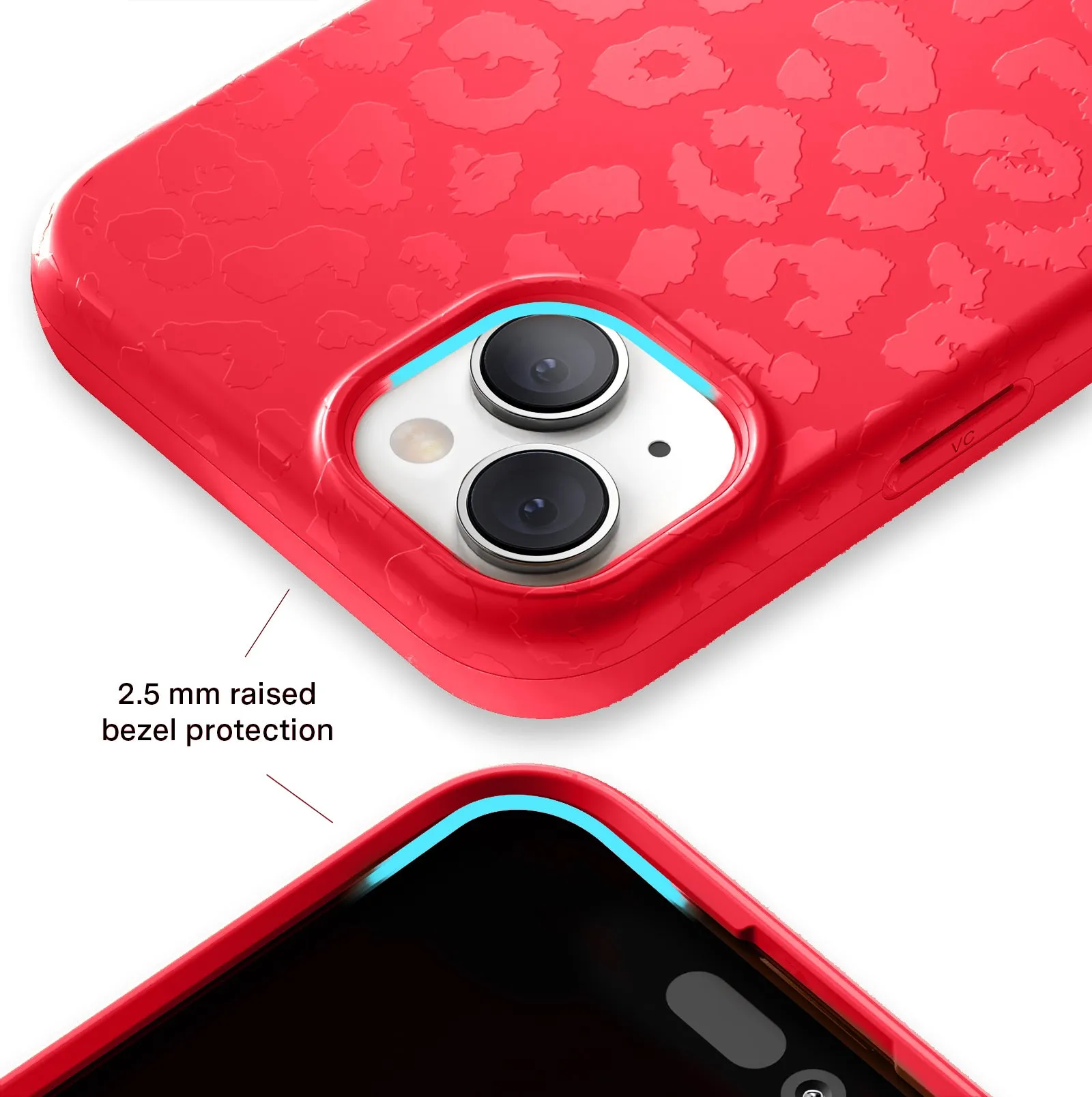 Red Hot Leopard iPhone Case