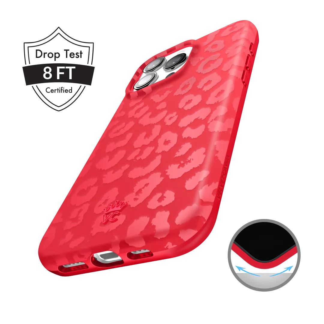 Red Hot Leopard iPhone Case