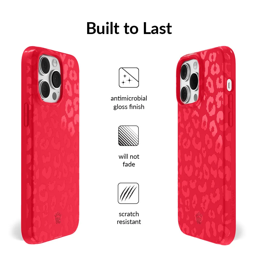 Red Hot Leopard iPhone Case