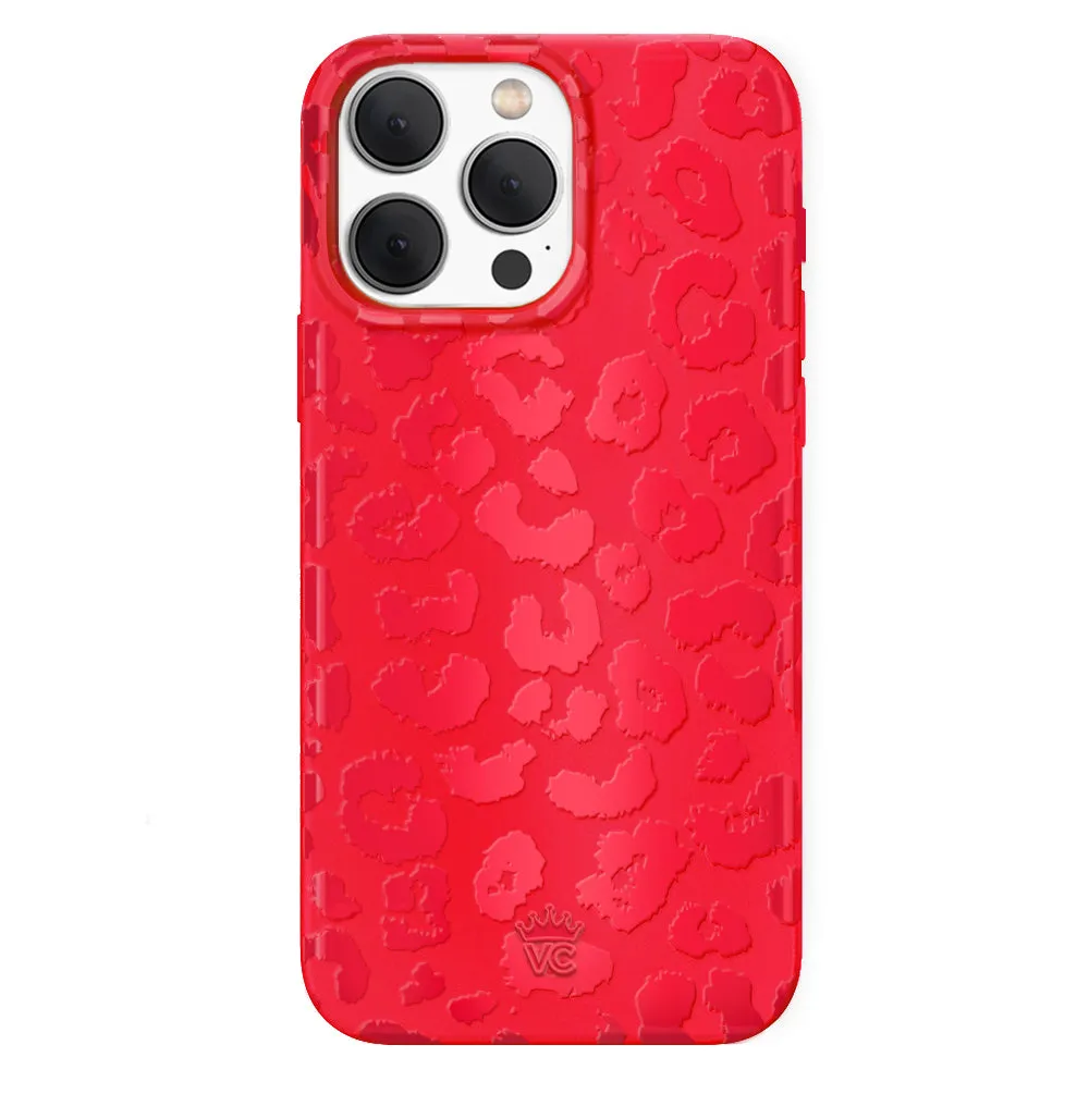 Red Hot Leopard iPhone Case