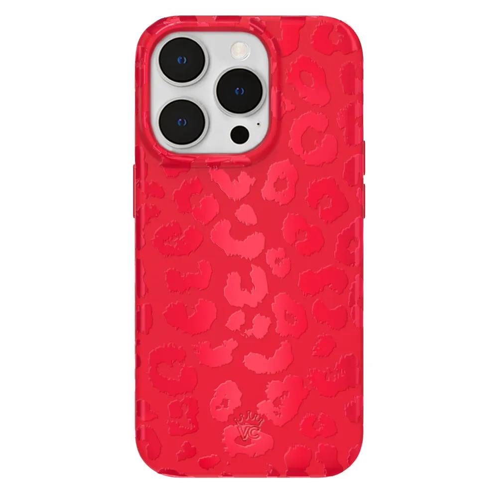 Red Hot Leopard iPhone Case