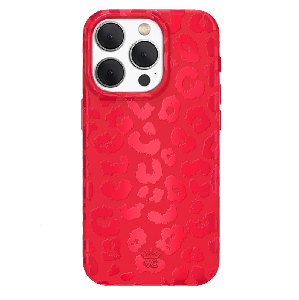 Red Hot Leopard iPhone Case