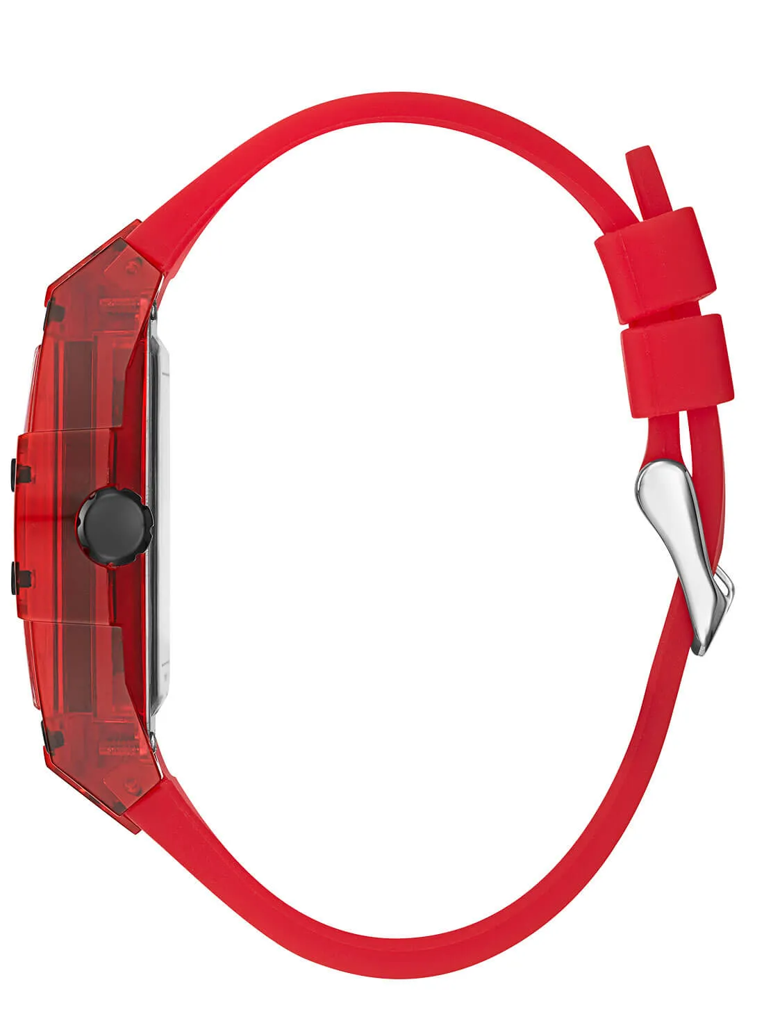 Red Phoenix Transparent Silicone Watch