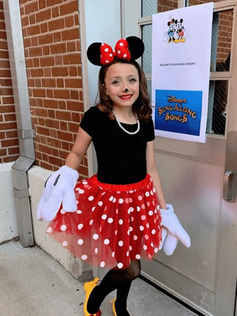 Red Polka Dot Mouse Costume - Girls Red Polka Dot Mouse Tutu Kids Costume Set