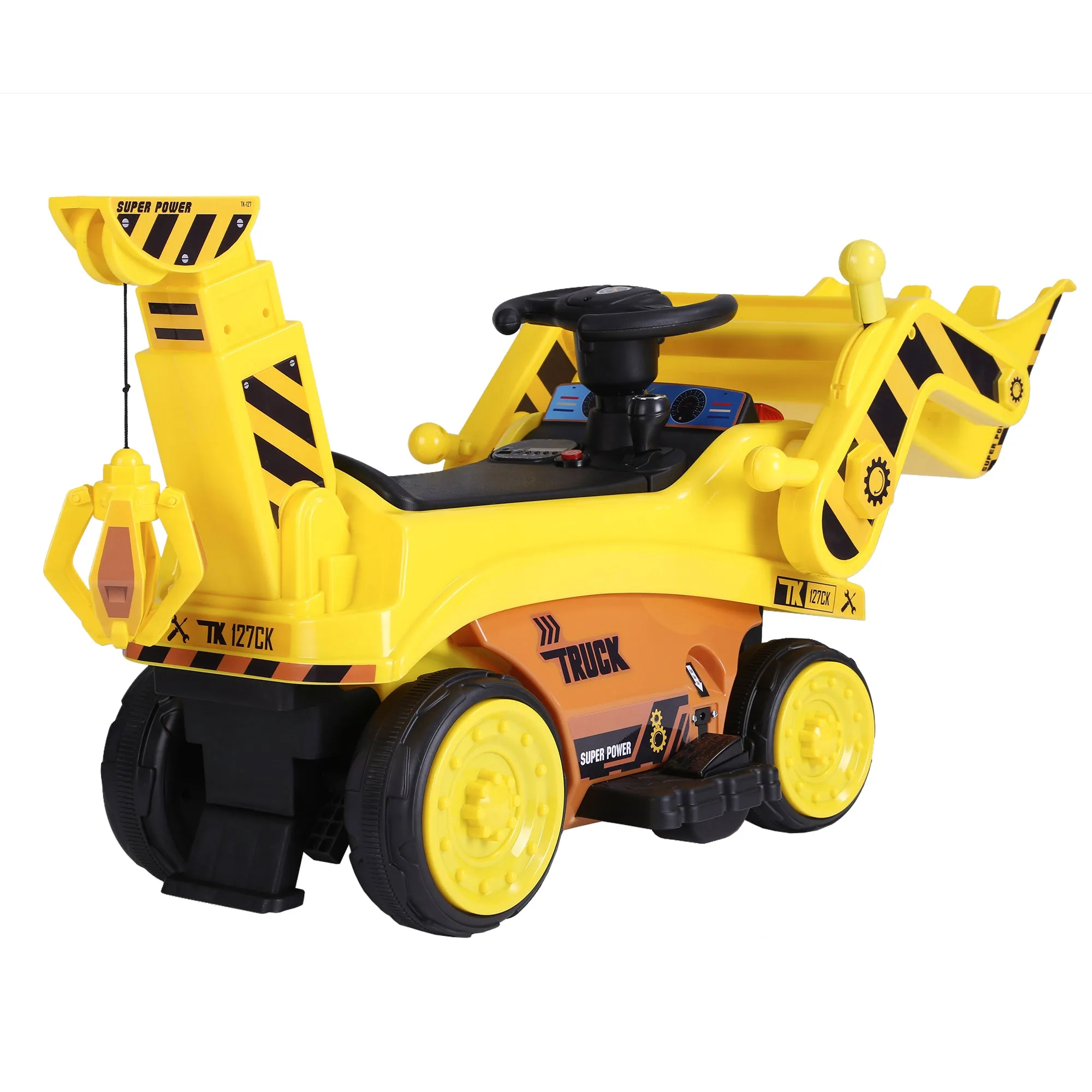 RiiRoo 6V Ride On Construction Truck Digger