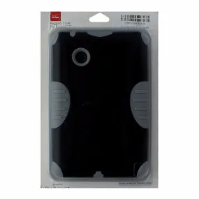 Rugged Cover Case for Verizon Ellipsis 7 Gray and Black