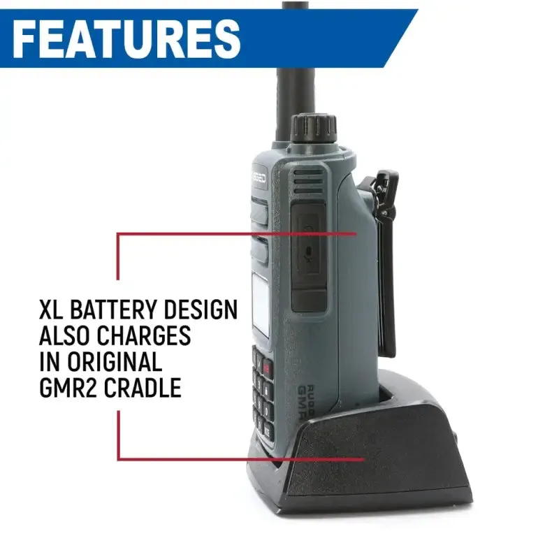 Rugged Radios GMR2 Handheld Long-Lasting XL Battery