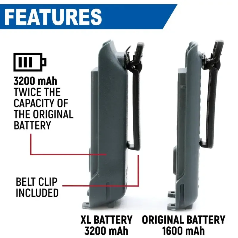 Rugged Radios GMR2 Handheld Long-Lasting XL Battery