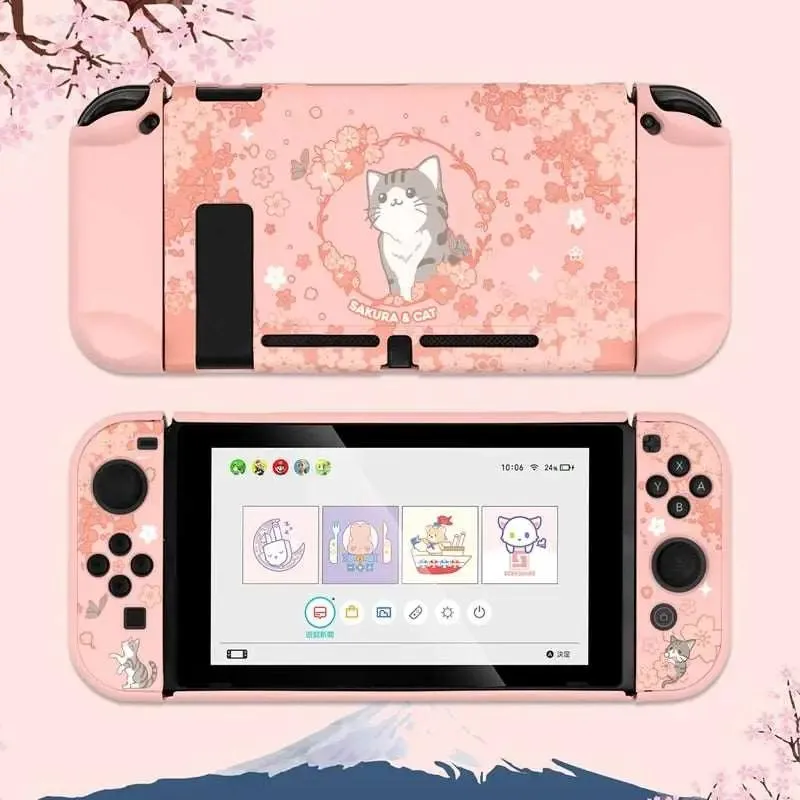 Sakura Cat Case - Nintendo Switch