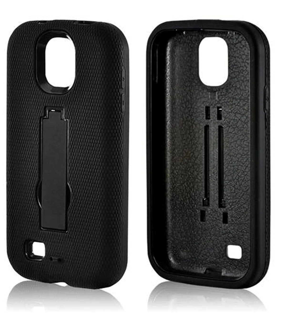 Samsung Galaxy S4 Hard Case w/ Kickstand (Black)