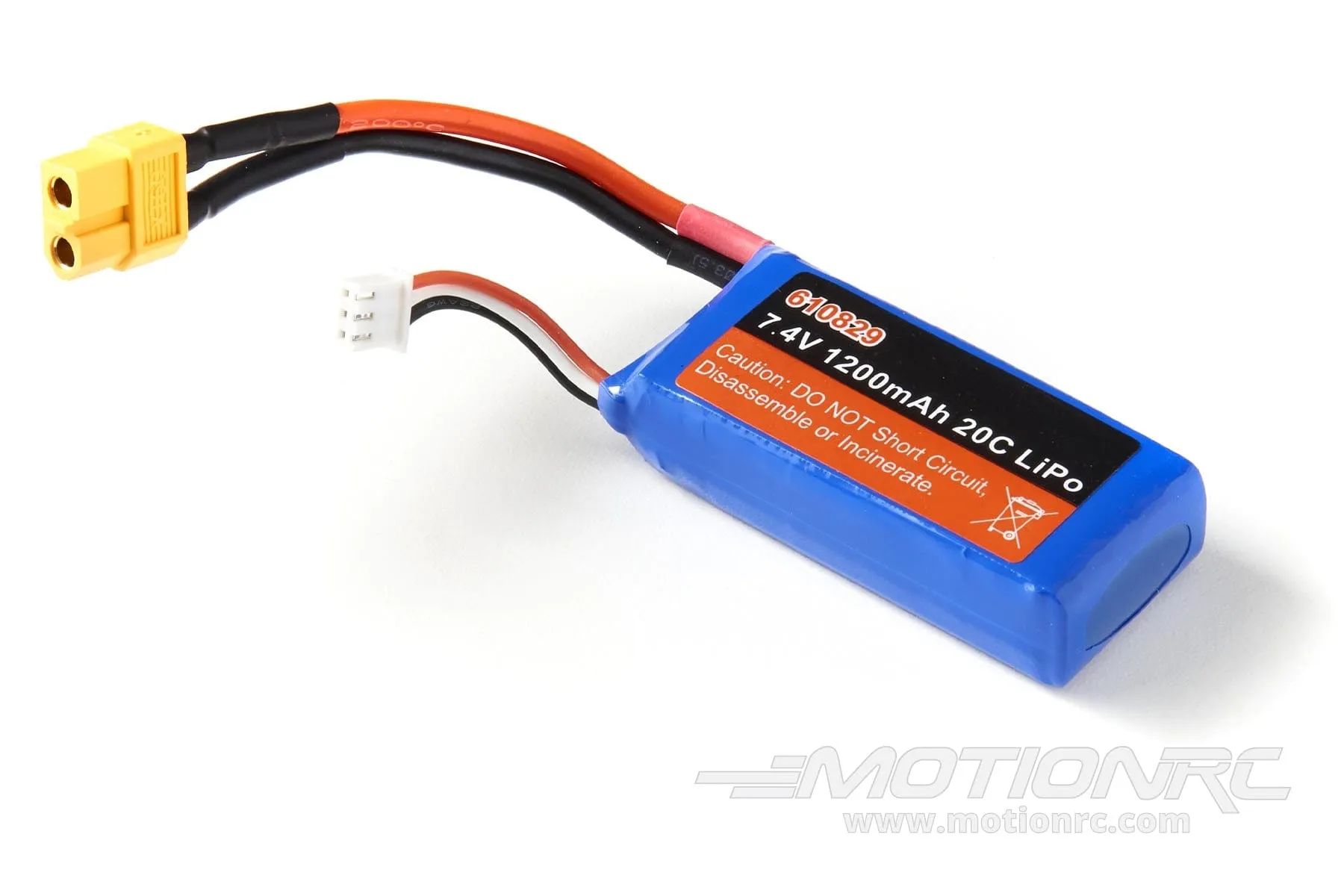 Skynetic 1200mAh 2S 7.4V 20C LiPo Battery with XT60 Connector