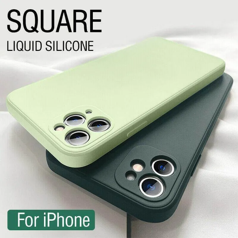 Square Pastel Silicone iPhone Case