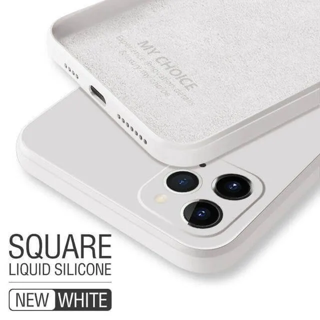 Square Pastel Silicone iPhone Case