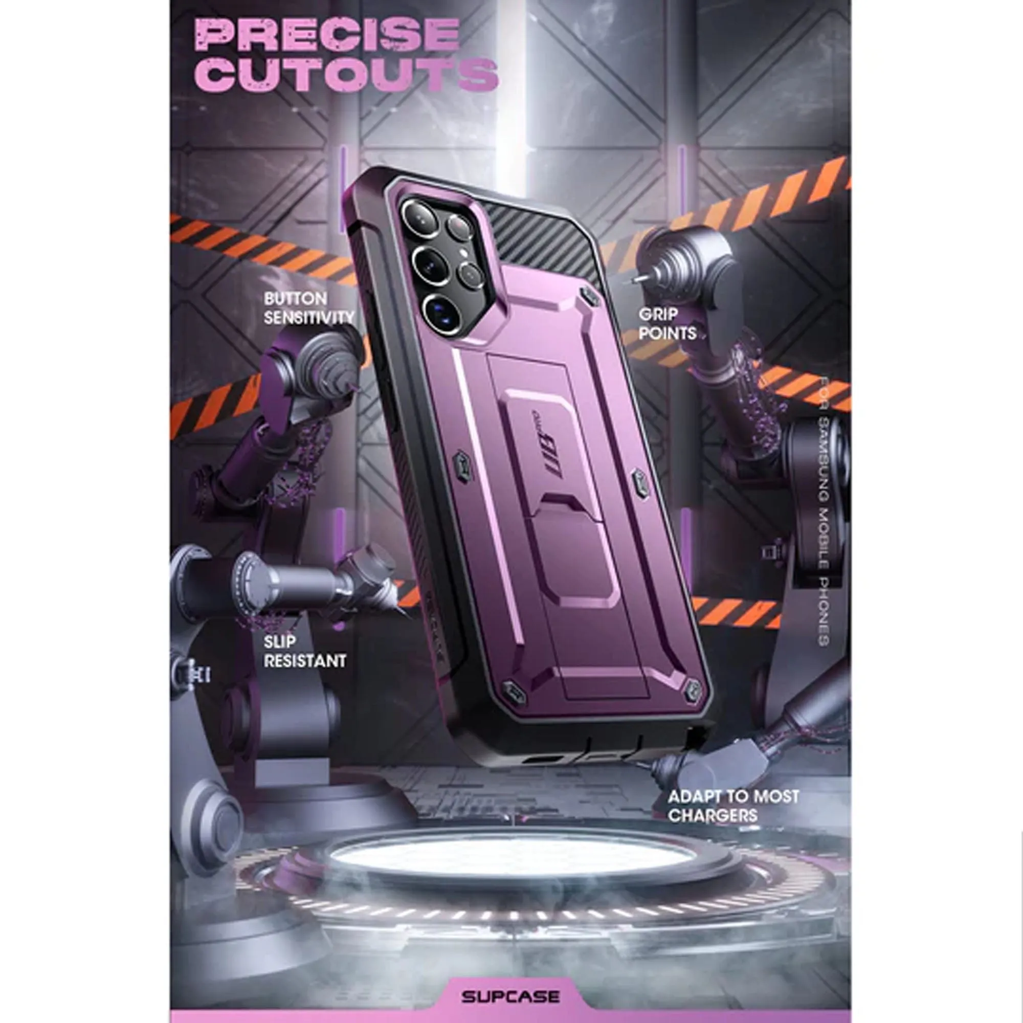 Supcase Unicorn Beetle Pro Rugged Case for Samsung Galaxy S22 - Metallic Purple (Barcode: 843439116108 )