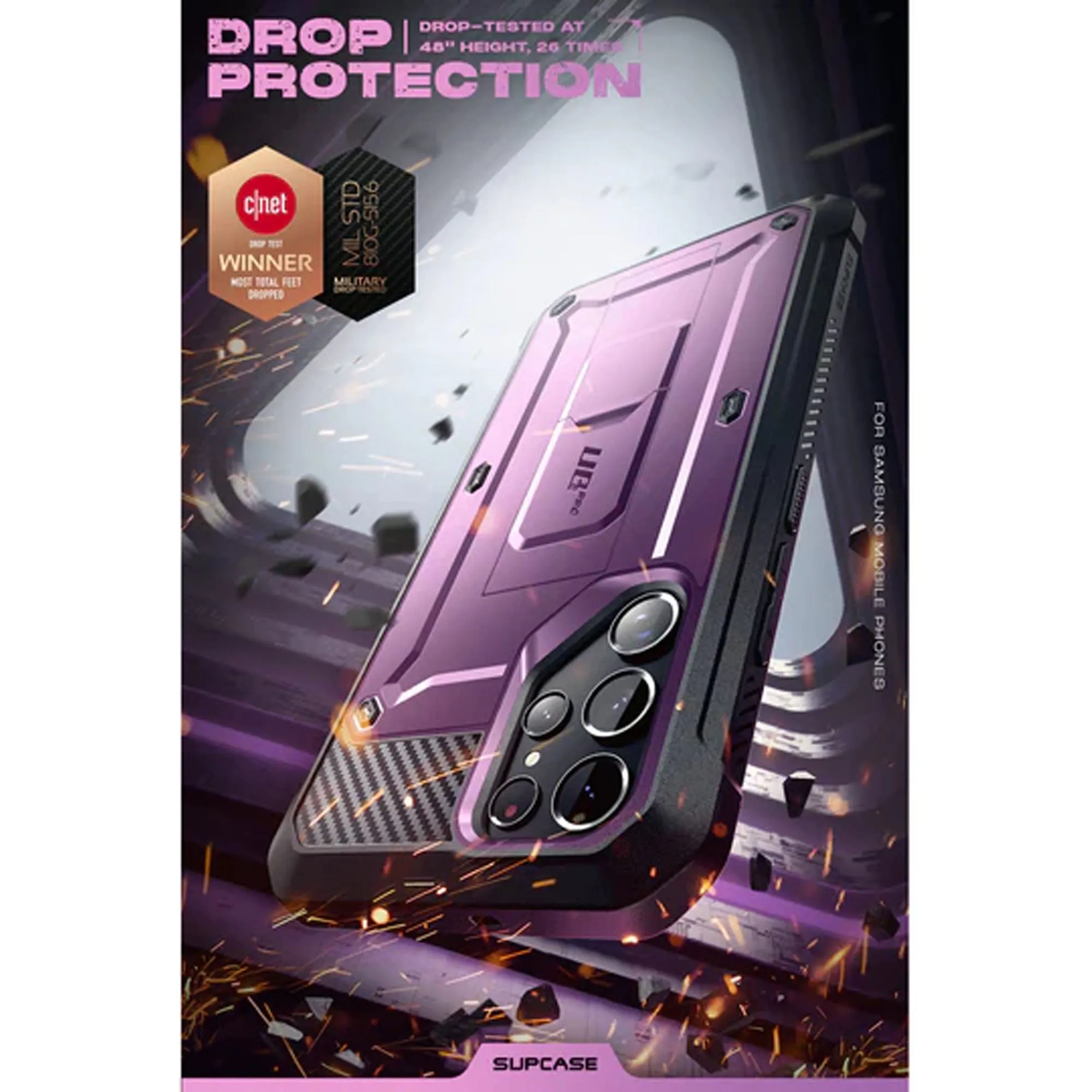 Supcase Unicorn Beetle Pro Rugged Case for Samsung Galaxy S22 - Metallic Purple (Barcode: 843439116108 )