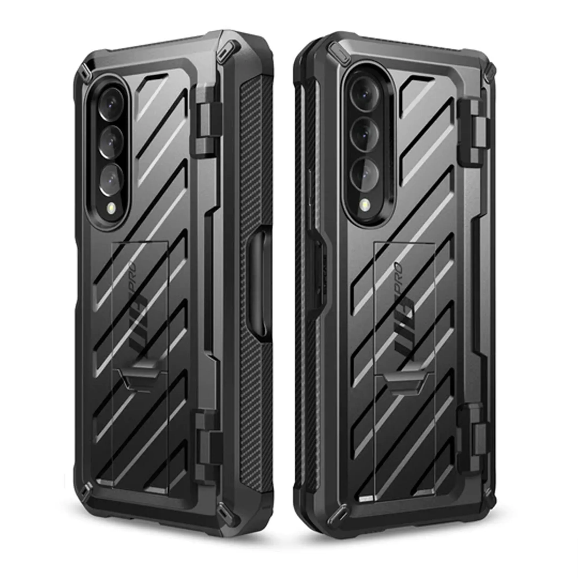 Supcase Unicorn Beetle Pro Rugged Case for Samsung Galaxy Z Fold 3 with Built-in Screen Protector - Black