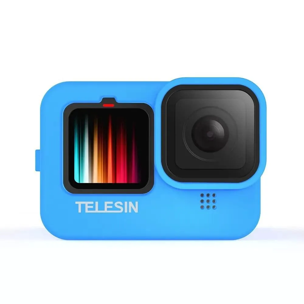 TELESIN Silicone Case For GoPro HERO13/12/11/10/9 With Lens Cap and Lanyard, 21041301