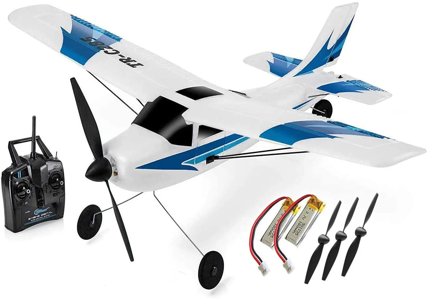 Top Race Remote Control Airplane, 3 Channel RC Airplane Aircraft Built in 6 Axis Gyro