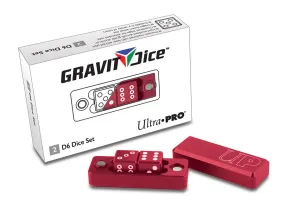 Ultra PRO: Gravity Dice - D6 (2-Dice Set / Crimson Red)