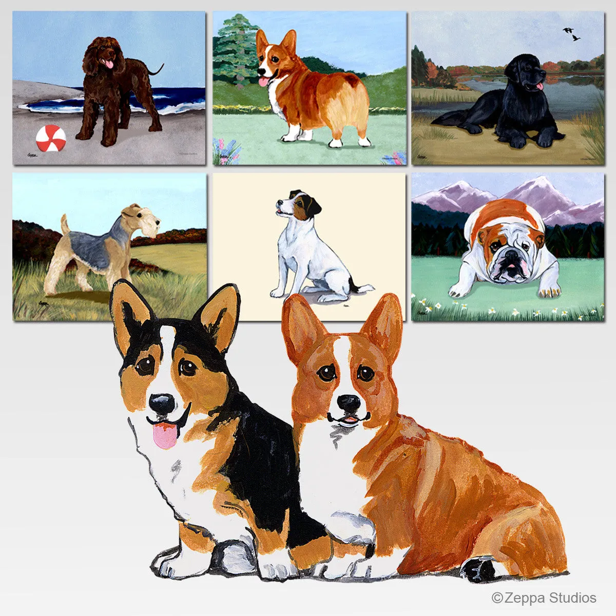 Welsh Corgi Scenic Mouse Pad