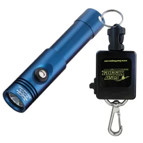 X-ADVENTURER M1500 DIVE TORCH   RETRACTOR COMBO - BLUE