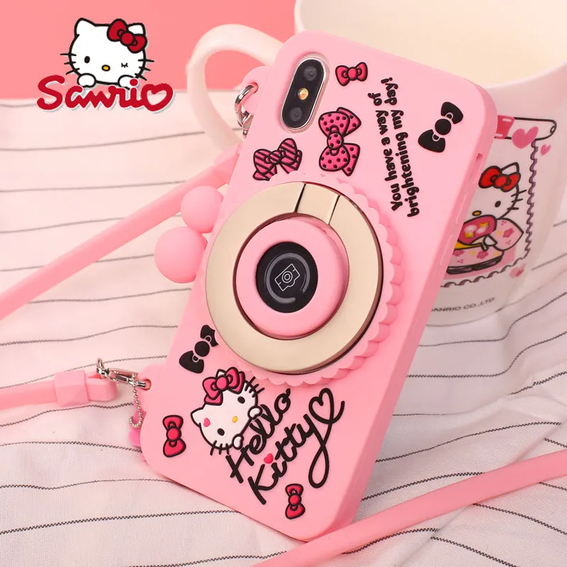 X-Doria Wit Hello Kitty Camera Bluetooth Self Timer 3D Silicone Shockproof Case for Apple iPhone XS/X