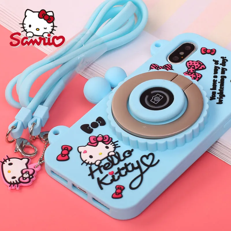 X-Doria Wit Hello Kitty Camera Bluetooth Self Timer 3D Silicone Shockproof Case for Apple iPhone XS/X