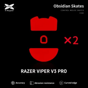 X-Raypad Obsidian Mouse Skates for Razer Viper V3 Pro