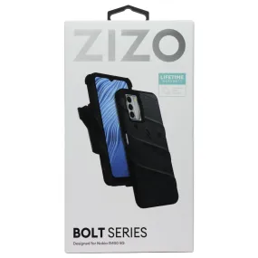 Zizo BOLT Series Rugged Case and Holster for Nokia G400 5G - Black